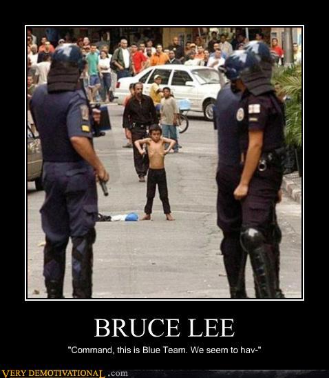Demotivational: Riot Bruce Lee
